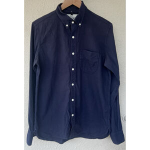 RGT Rogue Territory Shirt Men's Size Large Work Navy Blue Chest Pockets